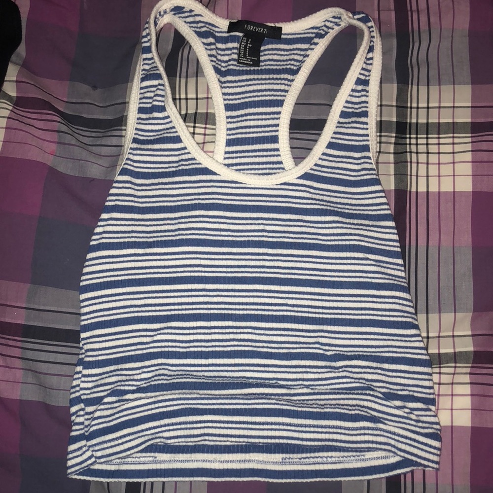Forever 21 striped crop top